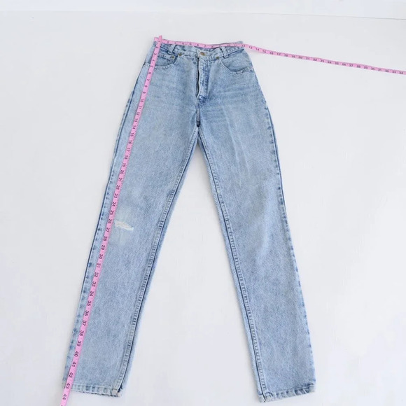 Vintage Silver Acid Wash Straight Leg Jeans Denim - Picture 2 of 14